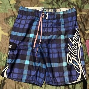 Billabong Mark Occhilupo embroidered board shorts y2k vtg surf size 35/11.5